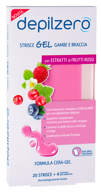 DEPILZERO STRISCE GEL GAMBE BRACCIA 20 PEZZI - Farmastop