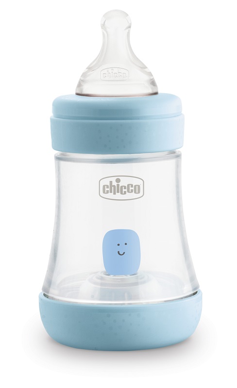 CHICCO BIBERON PERFECT 5 BOY 150 ML IN SILICONE 1 FORO - Farmastop