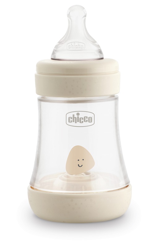 CHICCO BIBERON PERFECT 5 UNISEX 150 ML IN SILICONE 1 FORO - Farmastop