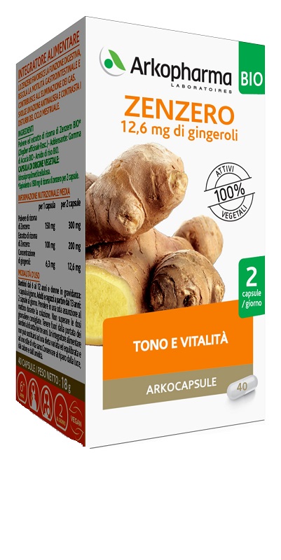 ARKO CAPSULE ZENZERO BIO 40 CAPSULE - Farmastop