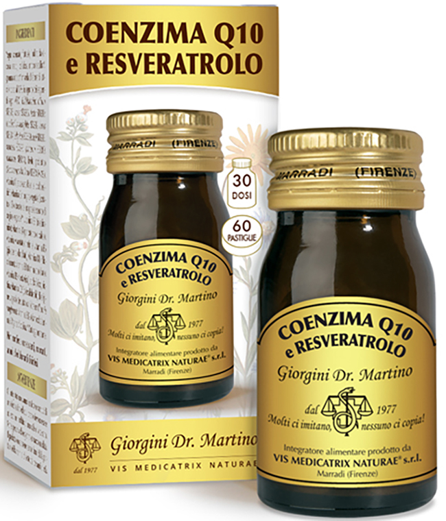 COENZIMA Q10+RESVERATROLO 60 PASTIGLIE DA 500 MG - Farmastop