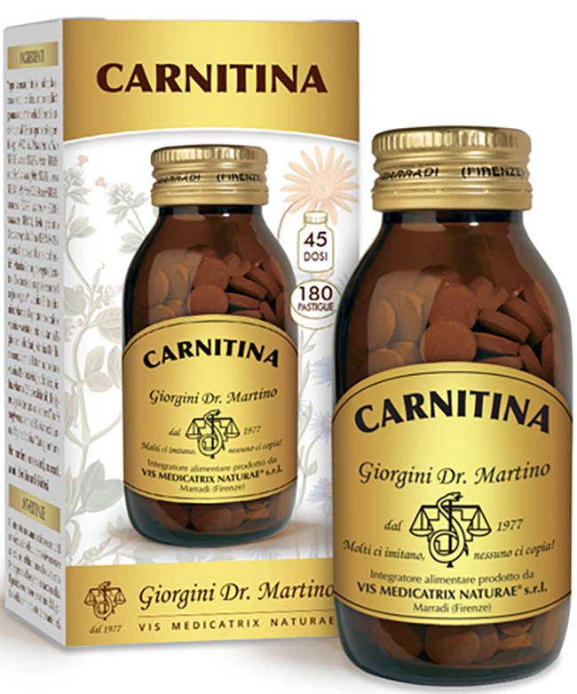 CARNITINA 180 PASTIGLIE DA 500 MG - Farmastop