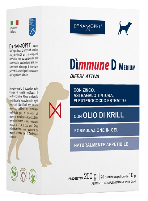 DIMMUNE D MEDIUM CANI 20 BUSTINE 10 G - Farmastop