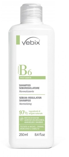 VEBIX PHYTAMIN SHAMPOO SEBOREGOLATORE NORMALIZZANTE 250 ML - Farmastop