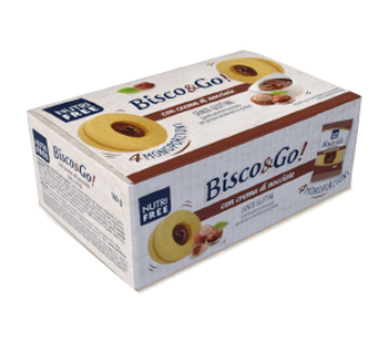 NUTRIFREE BISCO&GO CON CREMA DI NOCCIOLE 4X40 G - Farmastop
