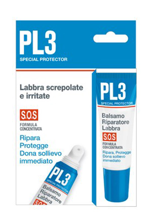 PL3 BALSAMO RIPARATORE LABBRA SOS CON ASTUCCIO 7,5 ML - Farmastop