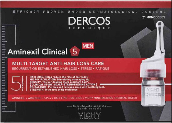 DERCOS AMINEXIL UOMO 12 FIALE 6 ML - Farmastop