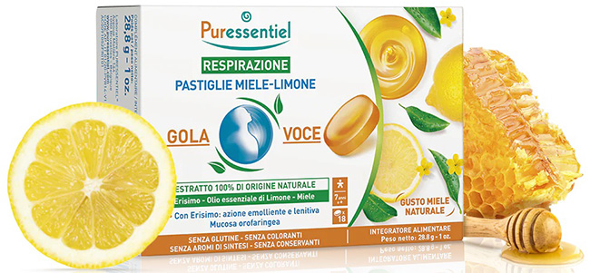 PURESS PASTIGLIE GOLA VOCE MIELE LIMONE 28,8 G - Farmastop