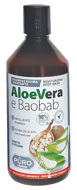 PURO BAGNOSCHIUMA ALOE E BAOBAB 500 ML - Farmastop