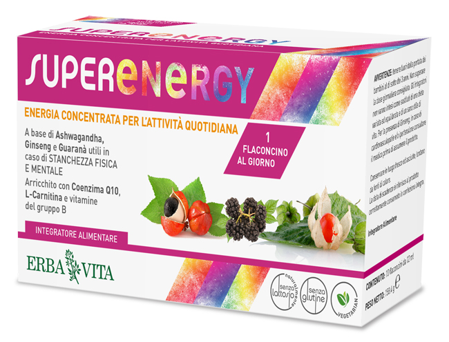 SUPER ENERGY 10 FLACONCINI DA 12 ML - Farmastop