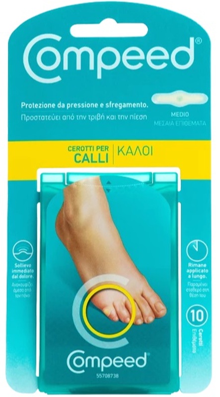 COMPEED CEROTTI PER CALLI MEDIO 10 PEZZI - Farmastop