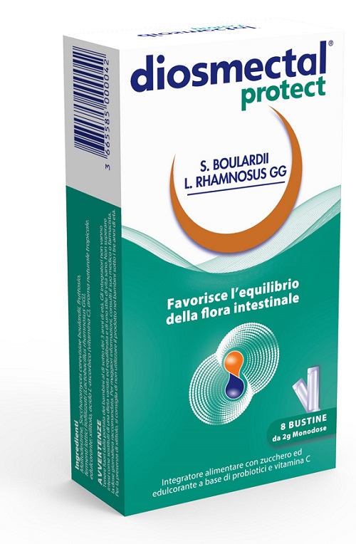 DIOSMECTAL PROTECT 8 BUSTINE OROSOLUBILI 2 G - Farmastop