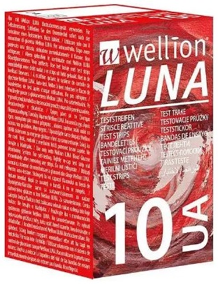 WELLION STRISCE PER LA DETERMINAZIONE DELL'ACIDO URICO 10 PEZZI - Farmastop