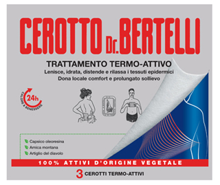 DR BERTELLI CEROTTO TERMO-ATTIVO 3 PEZZI - Farmastop
