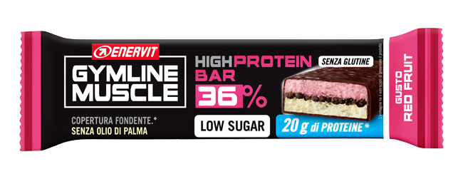 ENERVIT HIGH PROTEIN BAR 36% RED FRUIT BARRETTA 55 G - Farmastop