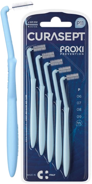 CURASEPT PROXI ANGLE P11 AZZURRO/LIGHT BLUE - Farmastop