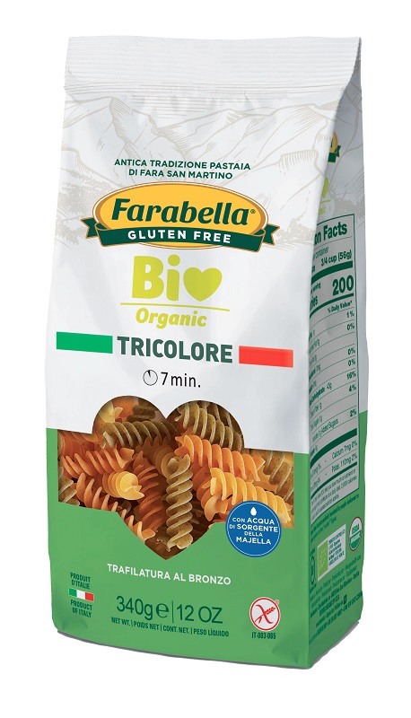 FARABELLA BIO FUSILLI TRICOLORE 340 G - Farmastop