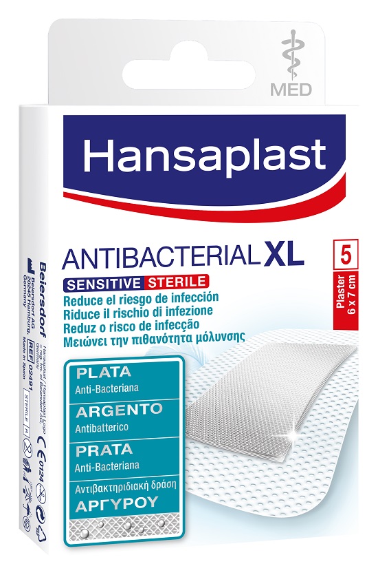 HANSAPLAST SENSITIVE EXTRA LARGE SILVER 5 PEZZI - Farmastop