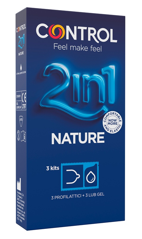 CONTROL 2IN1 NEW NATURE 2,0 + NATURE LUBE 3+ 3 PEZZI - Farmastop