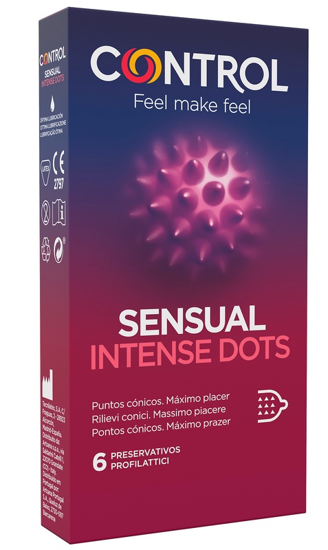CONTROL SENSUAL INTENSE DOTS 6 PEZZI - Farmastop