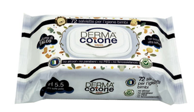 DERMACOTONE SALVIETTINE TALCO 72 PEZZI - Farmastop