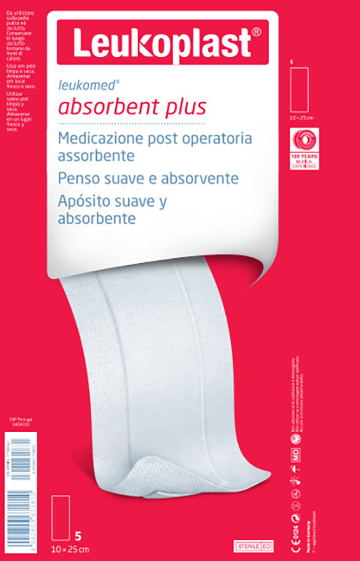 LEUKOMED MEDICAZIONE POST-OPERATORIA IN TESSUTO NON TESSUTO 10 X 25 CM - Farmastop