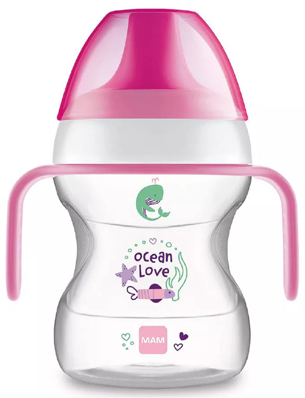 MAM LEARN TO DRINK CUP 190 ML 6+ BECCUCCIO RIGIDO FEMMINA - Farmastop