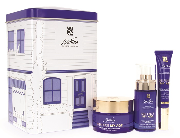 DEFENCE MY AGE COFANETTO REGALO SIERO RINNOVATORE INTENSIVE 30 ML + CREMA INNOVATRICE GIORNO 50 ML + SIERO RINNOVATORE OCCHI E LABBRA 15 ML - Farmastop
