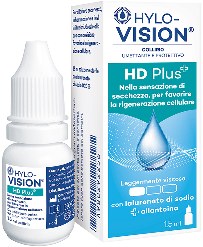 HYLOVISION HD PLUS COLLIRIO UMETTANTE E PROTETTIVO 15 ML - Farmastop