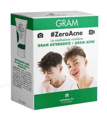 GRAM ZEROACNE 1 GRAM DETERGENTE 50 ML + 1 GRAM ACNE 50 ML - Farmastop