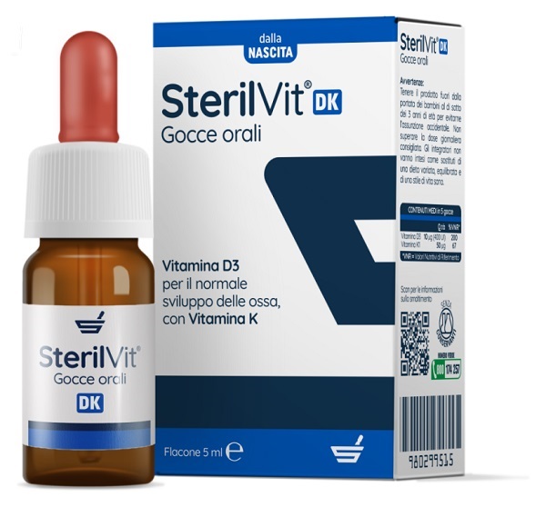STERILVIT DK GOCCE 5 ML - Farmastop