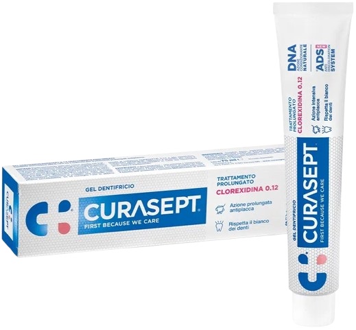 CURASEPT DENTIFRICIO 0,12 75 ML ADS+DNA - Farmastop