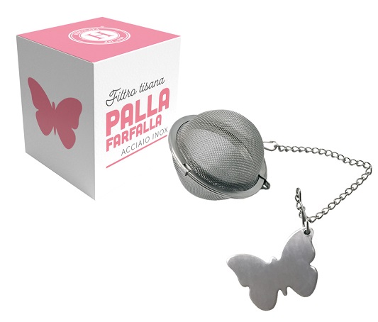 HIMALAYA FILTRO TISANA PALLA FARFALLA IN ACCIAIO INOX - Farmastop