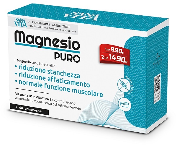SANAVITA MAGNESIO PURO 60 COMPRESSE - Farmastop