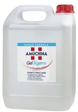 AMUCHINA GEL X-GERM DISINFETTANTE MANI 5 LITRI - Farmastop
