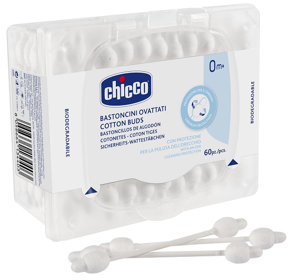 CHICCO BASTONCINI COTONATI 60 PEZZI - Farmastop