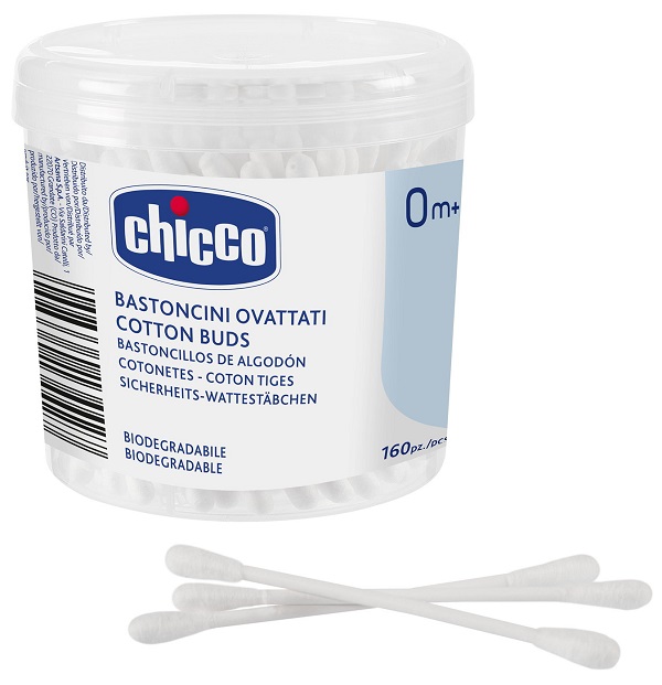 CHICCO BASTONCINI COTONATI 160 PEZZI - Farmastop