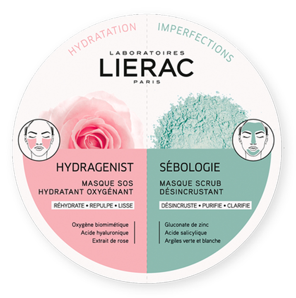 LIERAC MONO MASK HYDRA + SEBOLOGIE 2 X 6 ML - Farmastop
