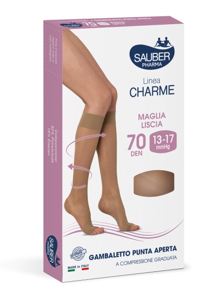 SAUBER GAMBALETTO OPEN TOE 70 DENARI MAGLIA LISCIA NEUTRO BEIGE TAGLIA 4 - Farmastop