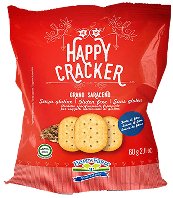 HAPPY FARM CRACKER GRANO SARACENO 60 G - Farmastop
