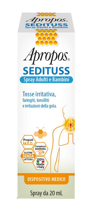 APROPOS SEDITUSS SPRAY ADULTI/BAMBINI 20 ML - Farmastop