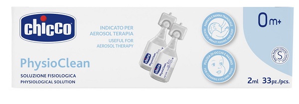 CHICCO SOLUZIONE PHYSIOCLEAN 2 ML 33 PEZZI - Farmastop
