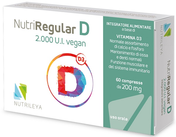 NUTRIREGULAR D 2000UI VEGAN 60 COMPRESSE - Farmastop