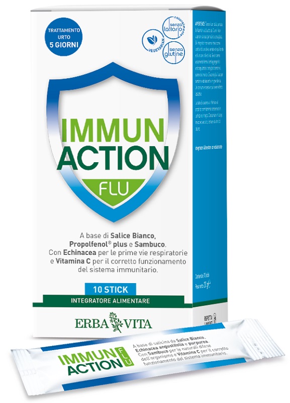 IMMUN ACTION FLU 10 STICKPACK - Farmastop