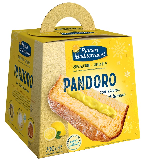 PIACERI MEDITERRANEI PANDORO CREMA AL LIMONE 700 G - Farmastop