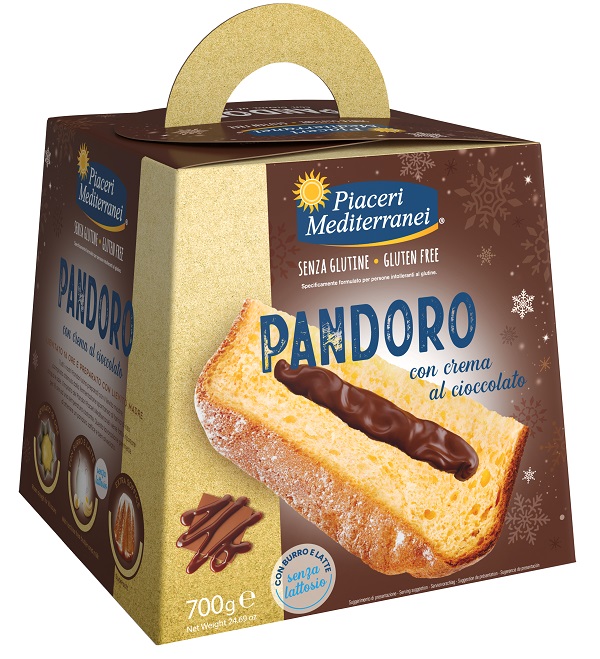PIACERI MEDITERRANEI PANDORO CREMA AL CIOCCOLATO 700 G - Farmastop