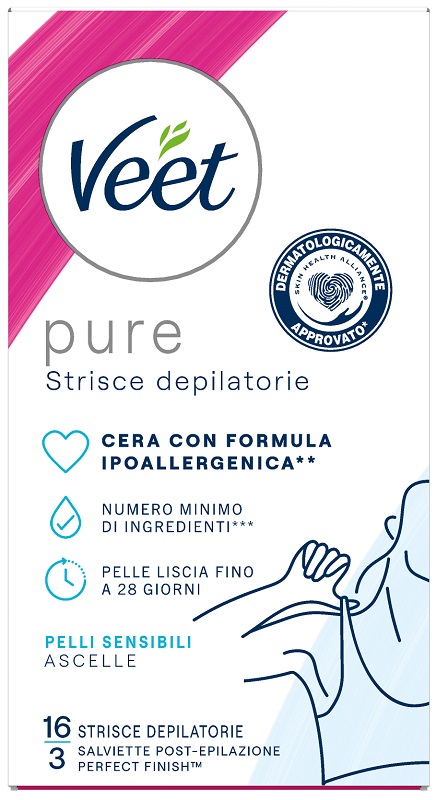 VEET STRISCE ASCELLE IPOALLERGENICHE 16 PEZZI - Farmastop