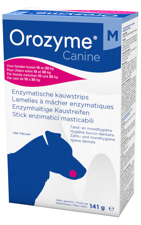 OROZYME CANINE STRISCE ENZIMATICHE MASTICABILI PER CANI DI TAGLIA MEDIA - Farmastop