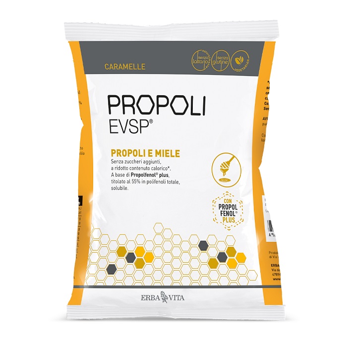 PROPOLI EVSP CARAMELLE PROPOLI MIELE 65 G - Farmastop