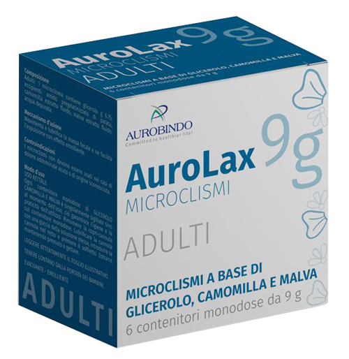 MICROCLISMI PER ADULTI AUROLAX 6 CONTENITORI 9 G - Farmastop